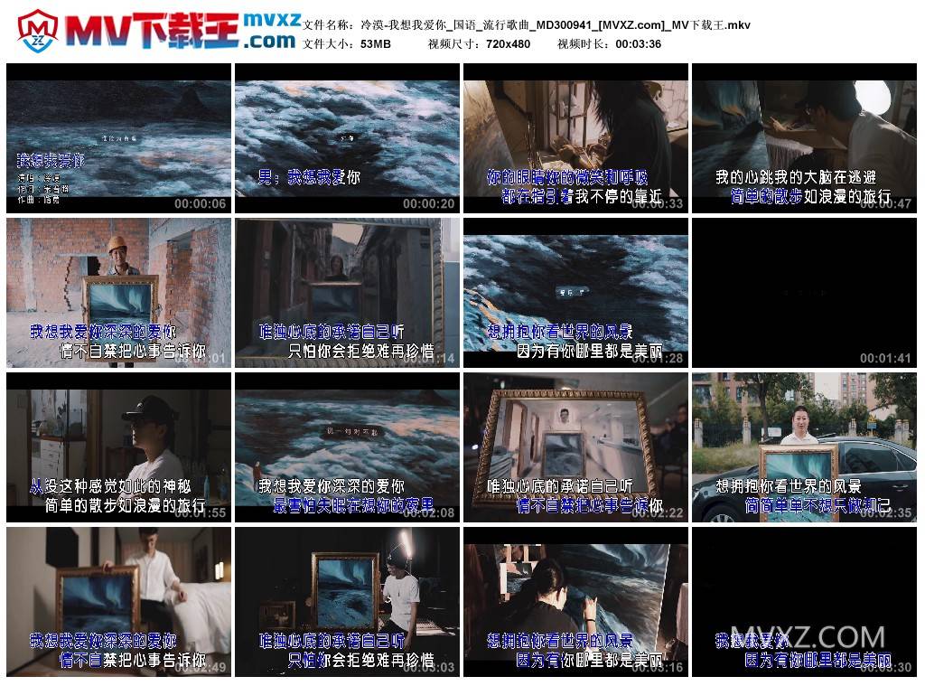 冷漠-我想我爱你_国语_流行歌曲_MD300941